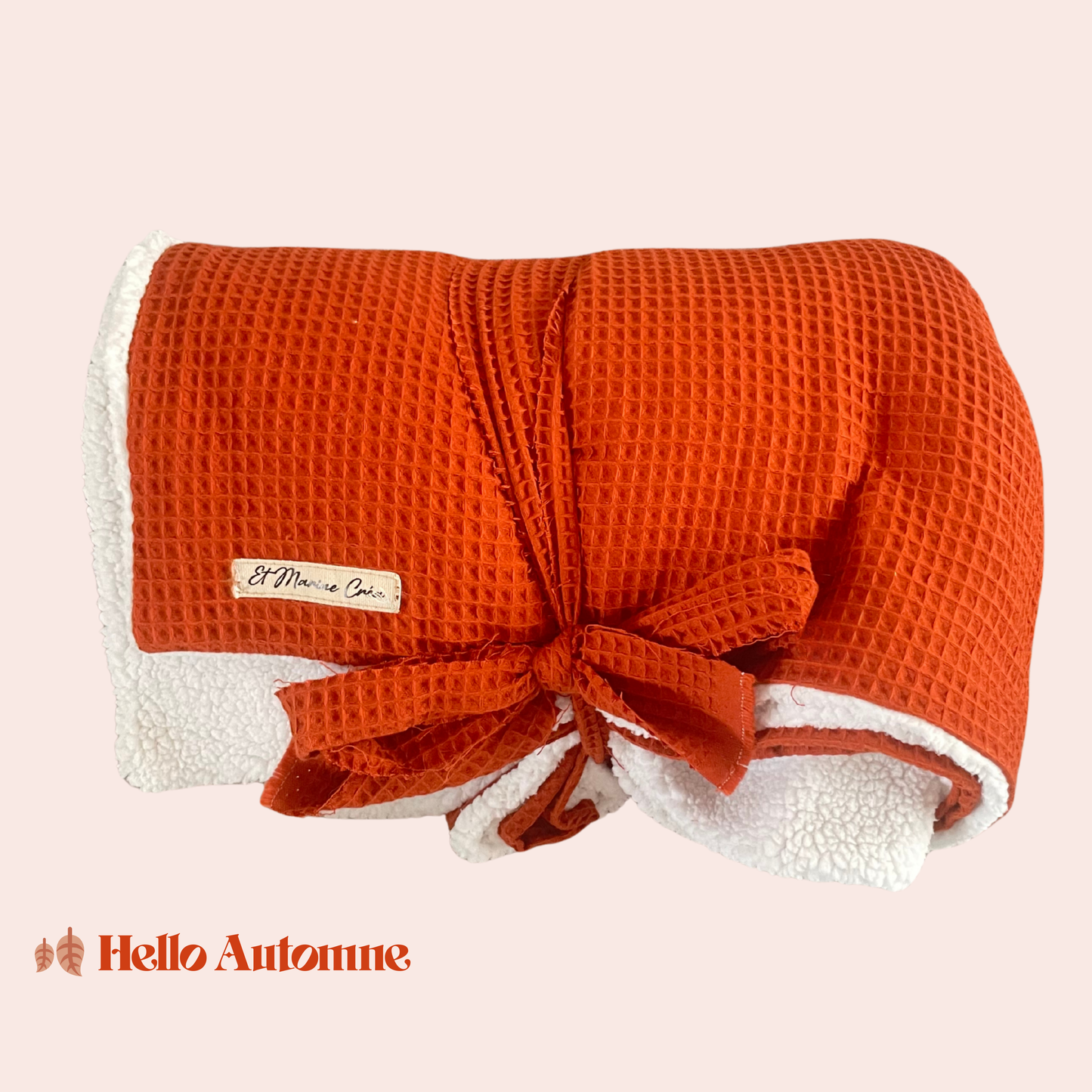 Plaid cocooning XL automne-hiver – 🍂 Hello Automne -Doux & chaleureux (180x150 cm)