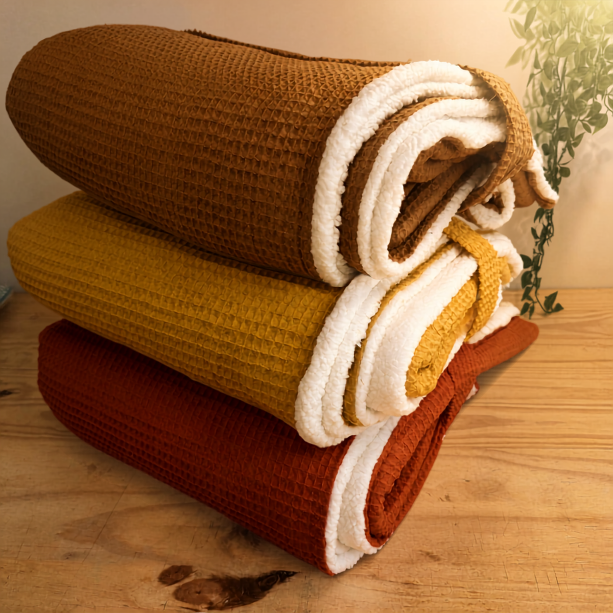 Plaid cocooning XL automne-hiver â đ Hello Automne -Doux & chaleureux (180x150 cm)