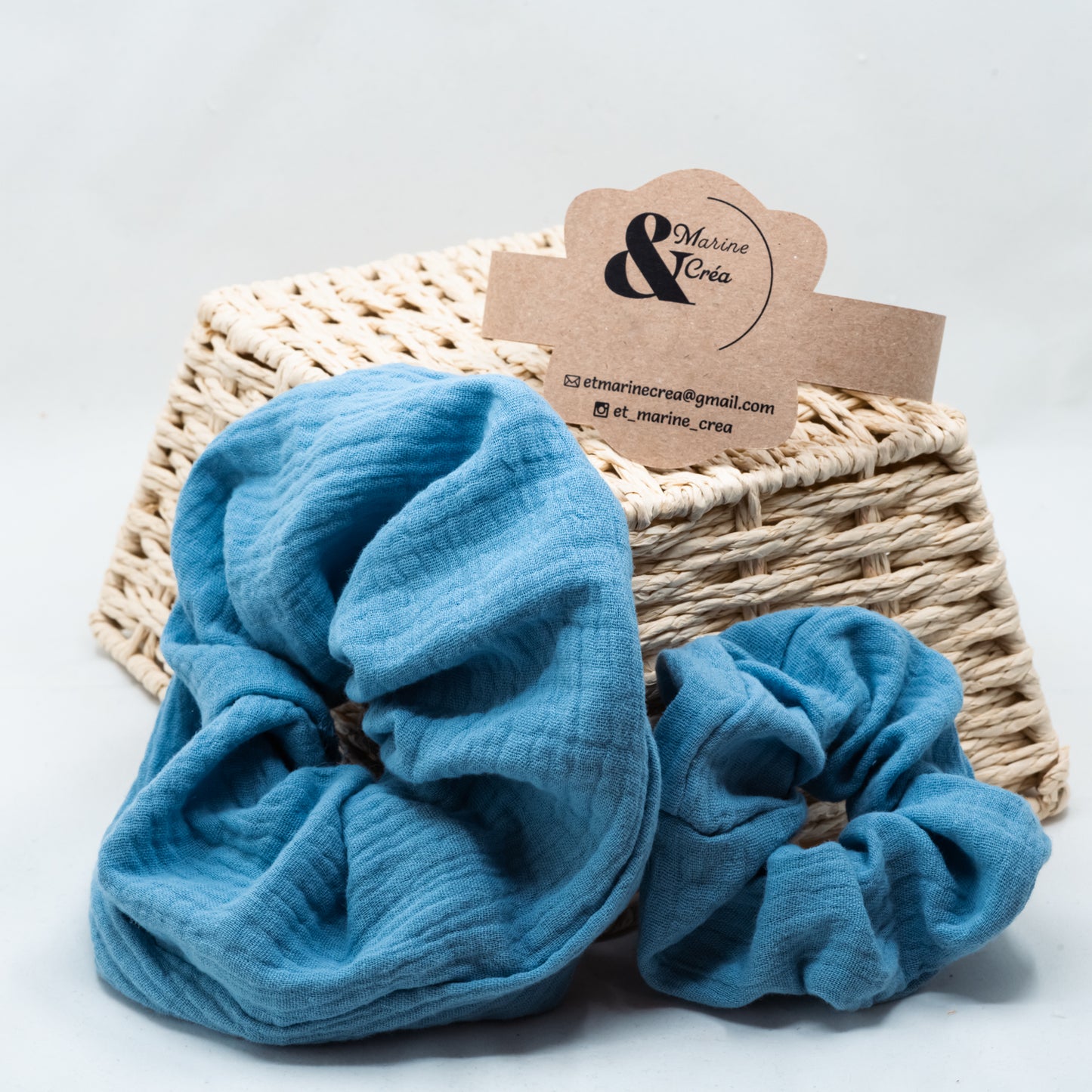Chouchous en coton – Deux tailles (Enfant & Adulte) – coloris Bleu Horizon