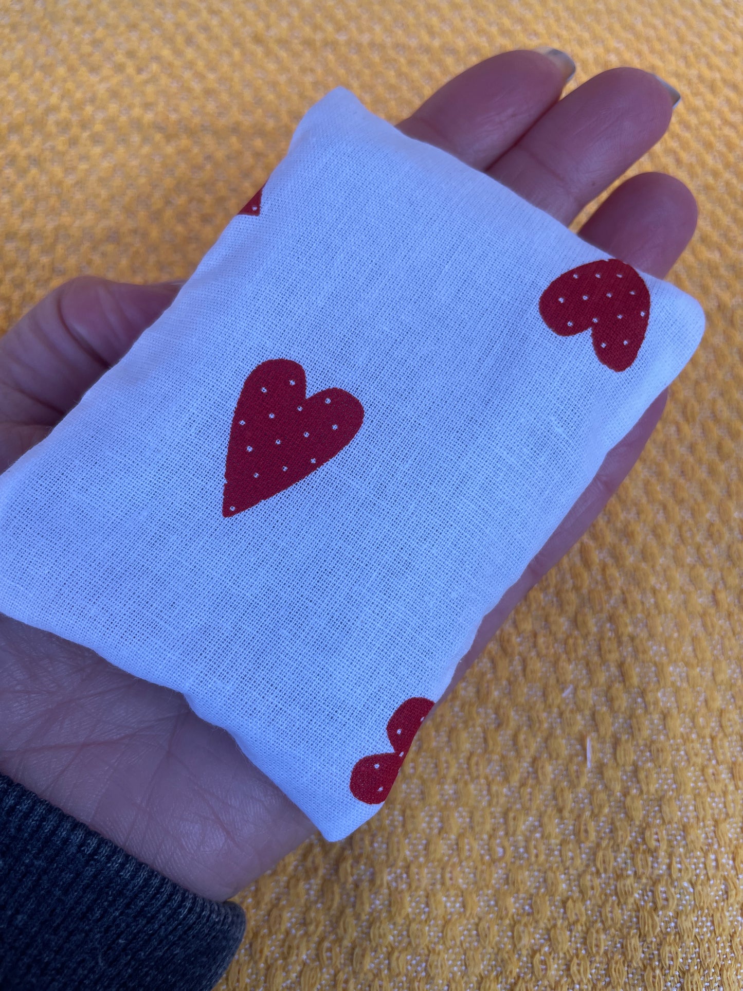 ❤️ Chauffrette en graine de lin – Cœur - Solde -30%