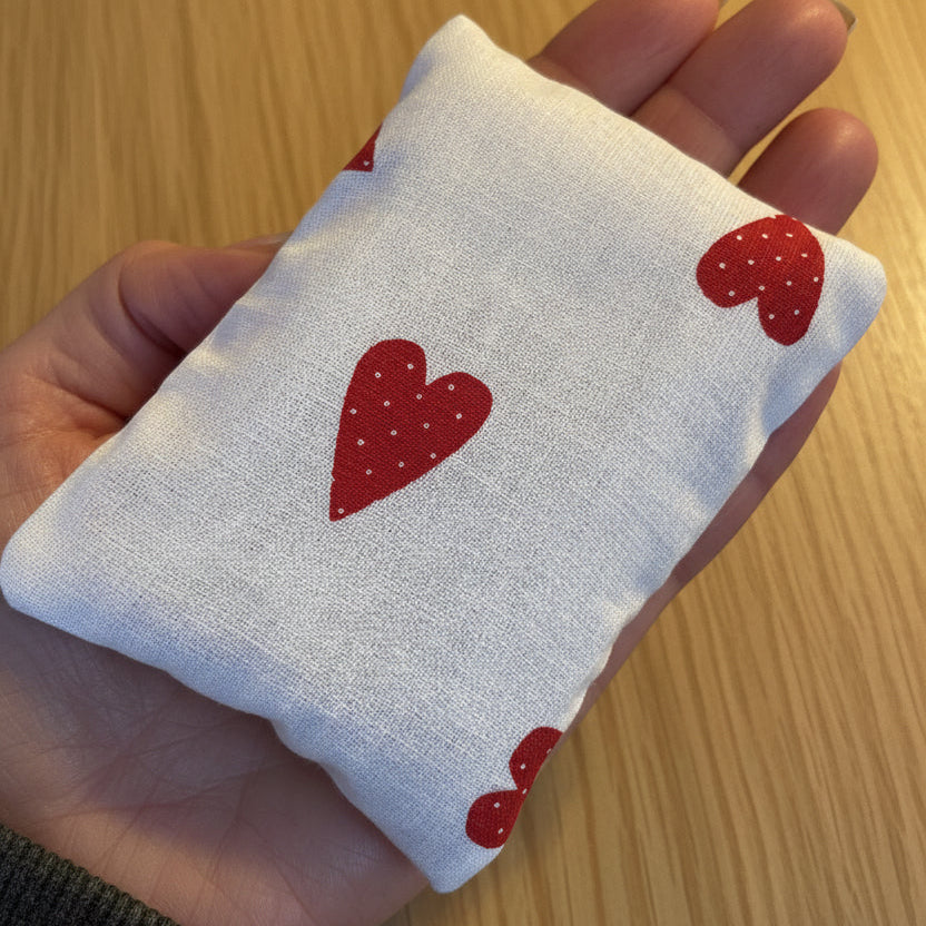 ❤️ Chauffrette en graine de lin – Cœur