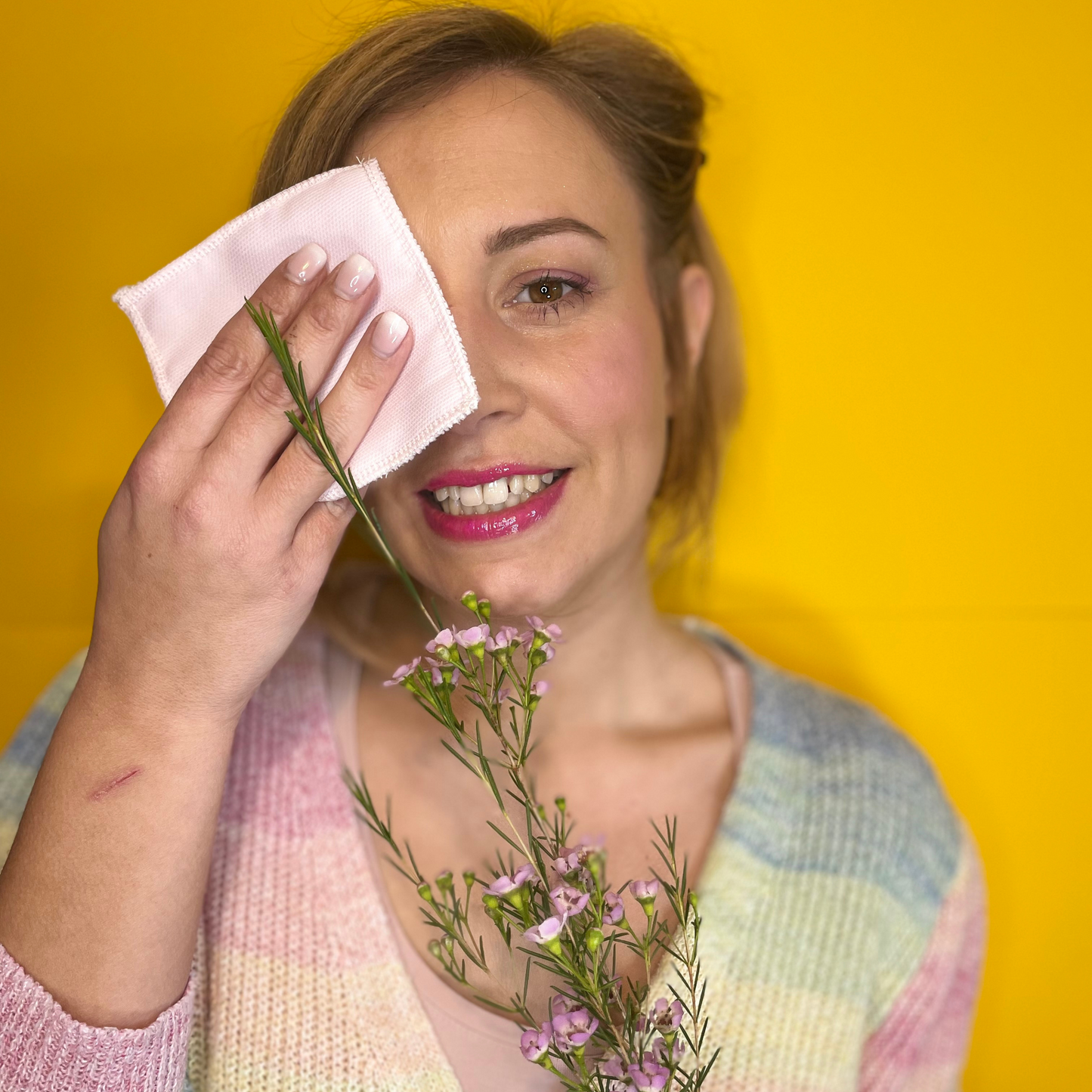 🌸 Lingette démaquillante à l'unité – Les Intentions L’Insouciance