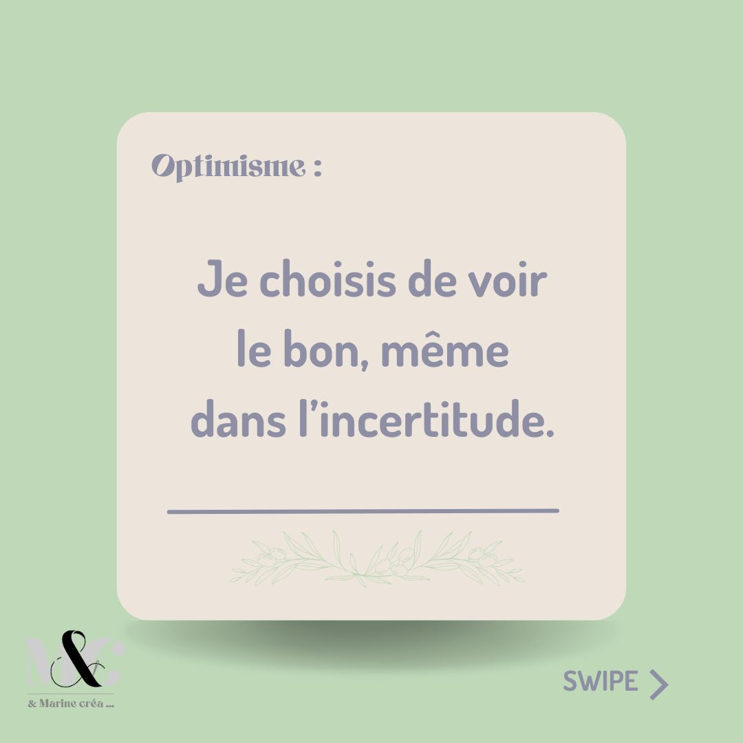 Lingettes démaquillantes verte - L'optimisme