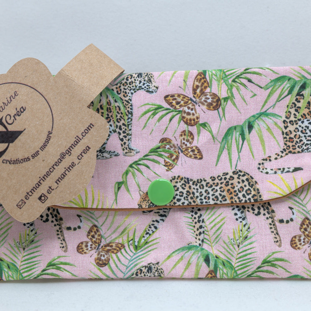 Pochette de lunettes en tissu – Léger et pratique pour l’été Léopard