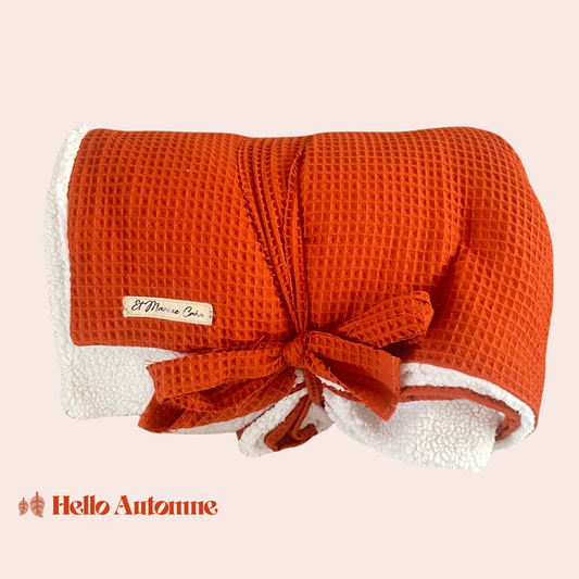 Plaid cocooning XL automne-hiver – 🍂 Hello Automne -Doux & chaleureux (180x150 cm)