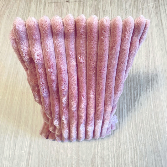 🌸 Bouillotte sèche en graine de lin – Format Classique • Doudou rose