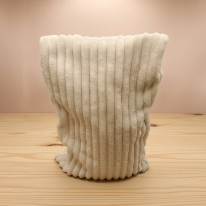 🤍 Bouillotte sèche en graine de lin – Format Classique • Doudou blanc
