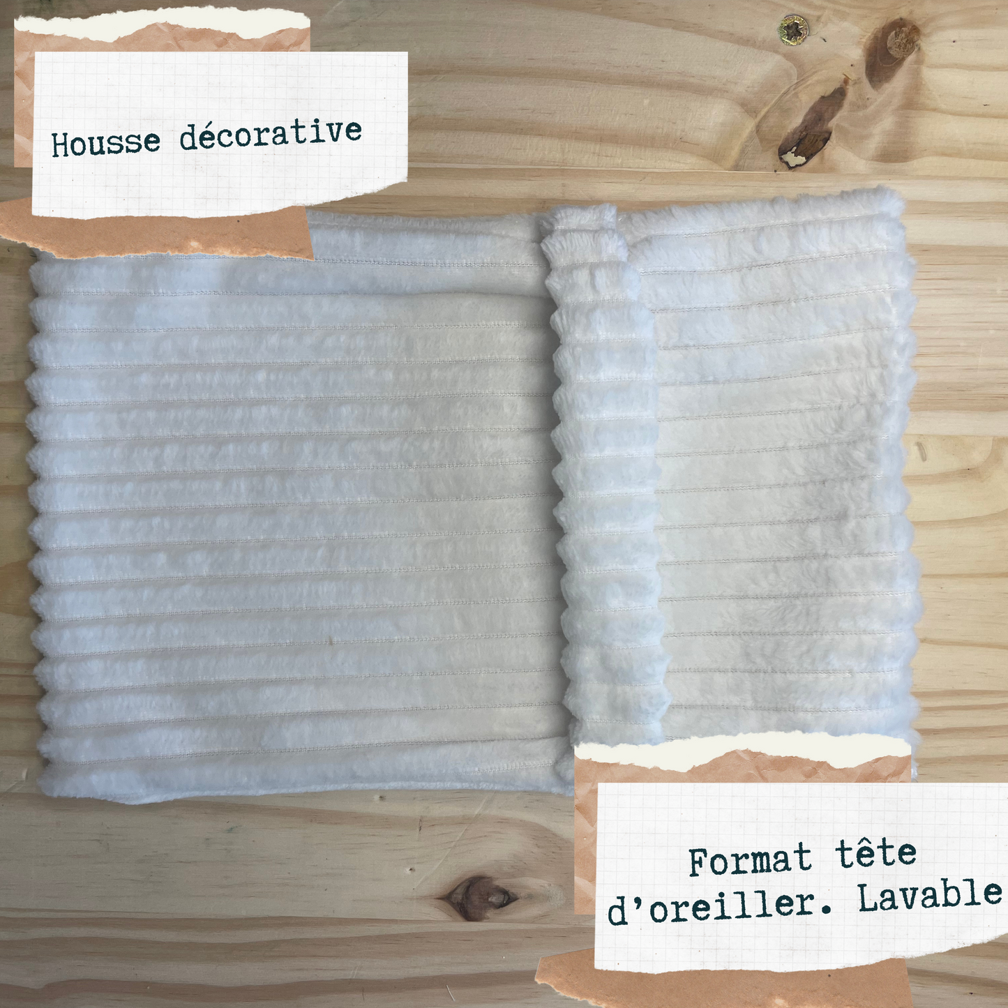 Bouillotte Sèche en Graine de Lin - Doudou Blanc - Soulagement Naturel et Durable