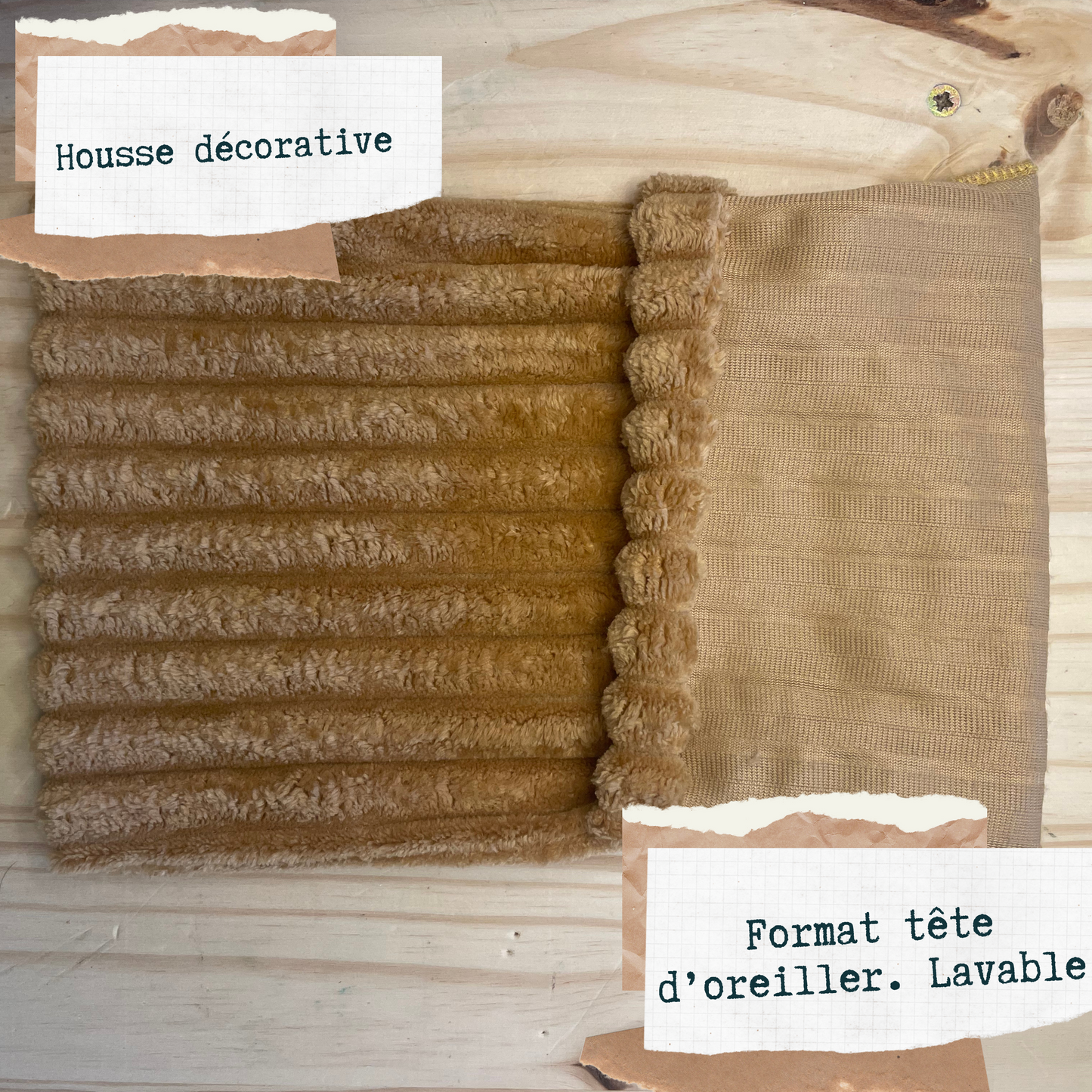 Bouillotte Sèche en Graine de Lin - Doudou Camel - Soulagement Naturel et Durable.