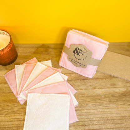 Lingettes démaquillantes Rose pale - L'insouciance