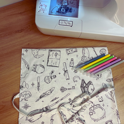🧙‍♂️ Set de table à colorier – Motif Sorcier – Lavable et réutilisable