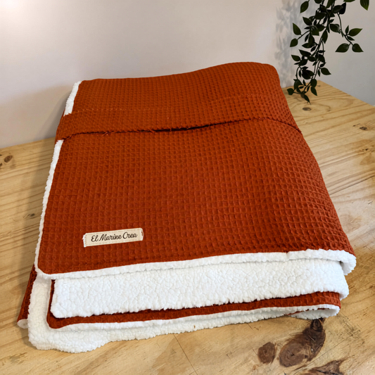Plaid cocooning XL automne-hiver – 🍂 Hello Automne -Doux & chaleureux (180x150 cm)