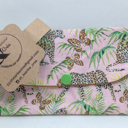 Pochette de lunettes en tissu – Léger et pratique pour l’été Léopard